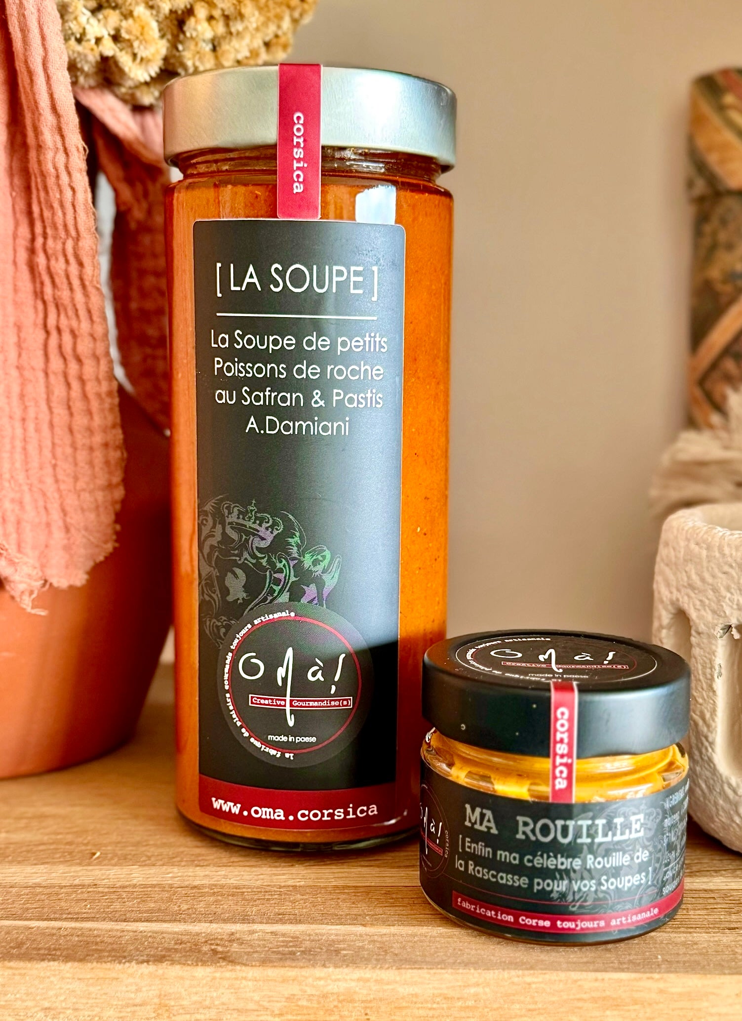 LA VERITABLE SOUPE DE POISSONS DE ROCHES & son petit POT de ROUILLE