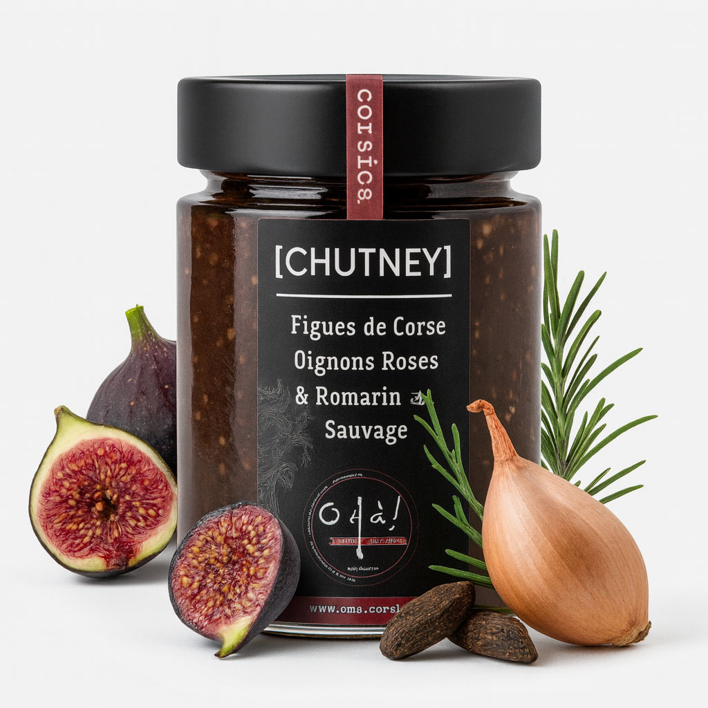 CHUTNEY FIGUES NOIRES & OIGNON ROSES AUX ÉPICES DOUCES