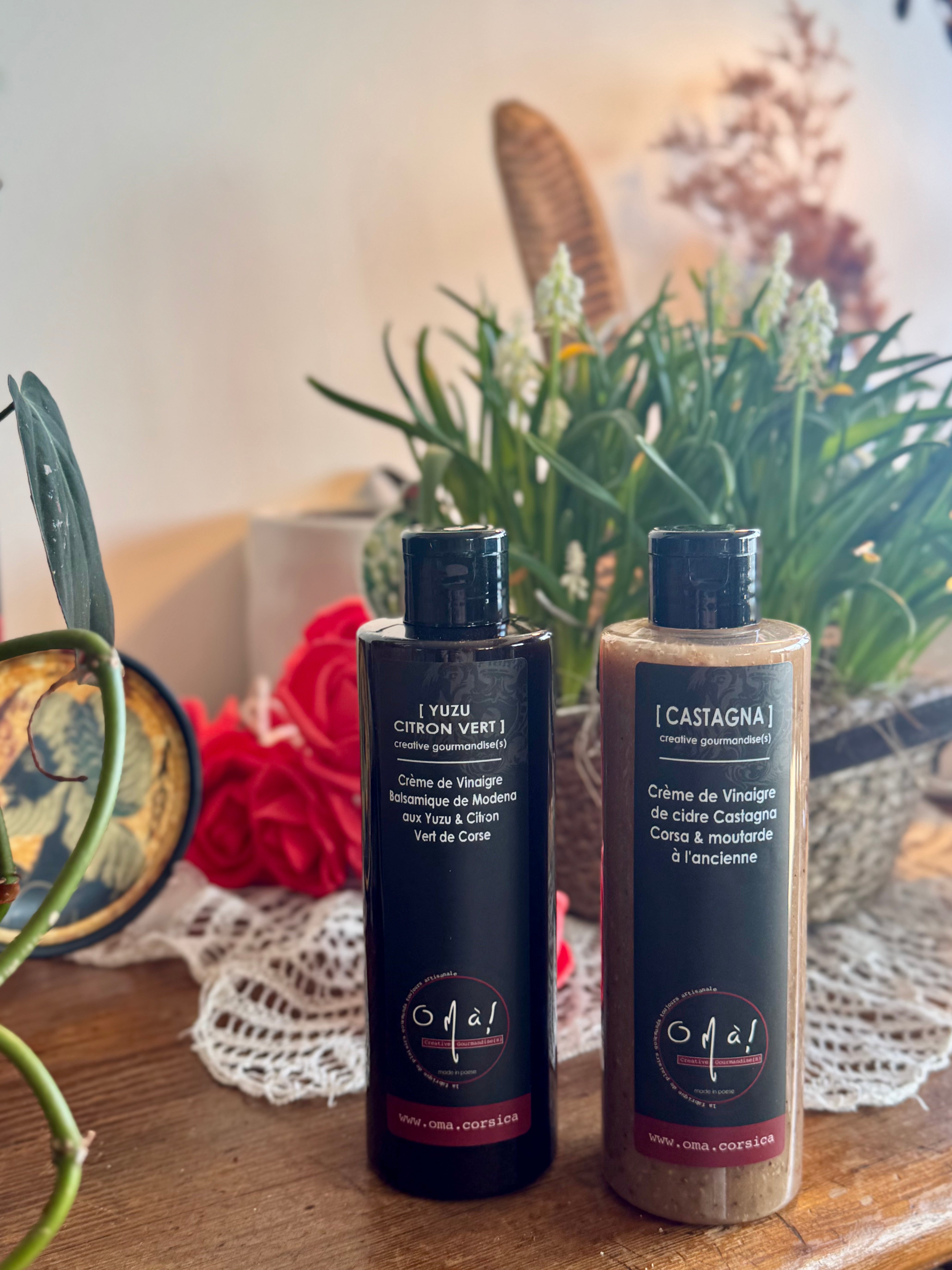 CRÈME DE VINAIGRE CASTAGNA CORSA & Moutarde à l'ancienne