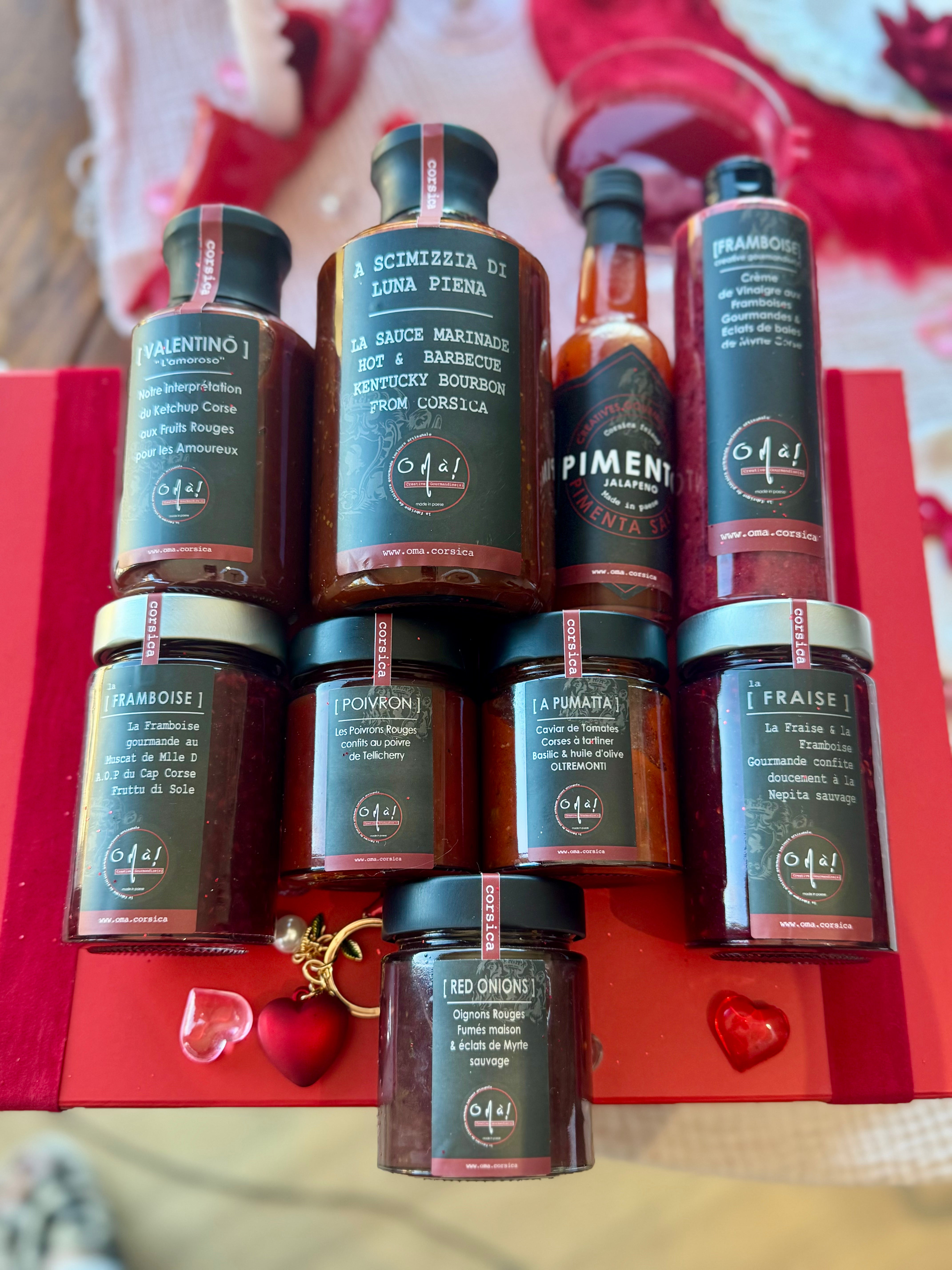 COFFRET ST VALENTIN  tout Rouge