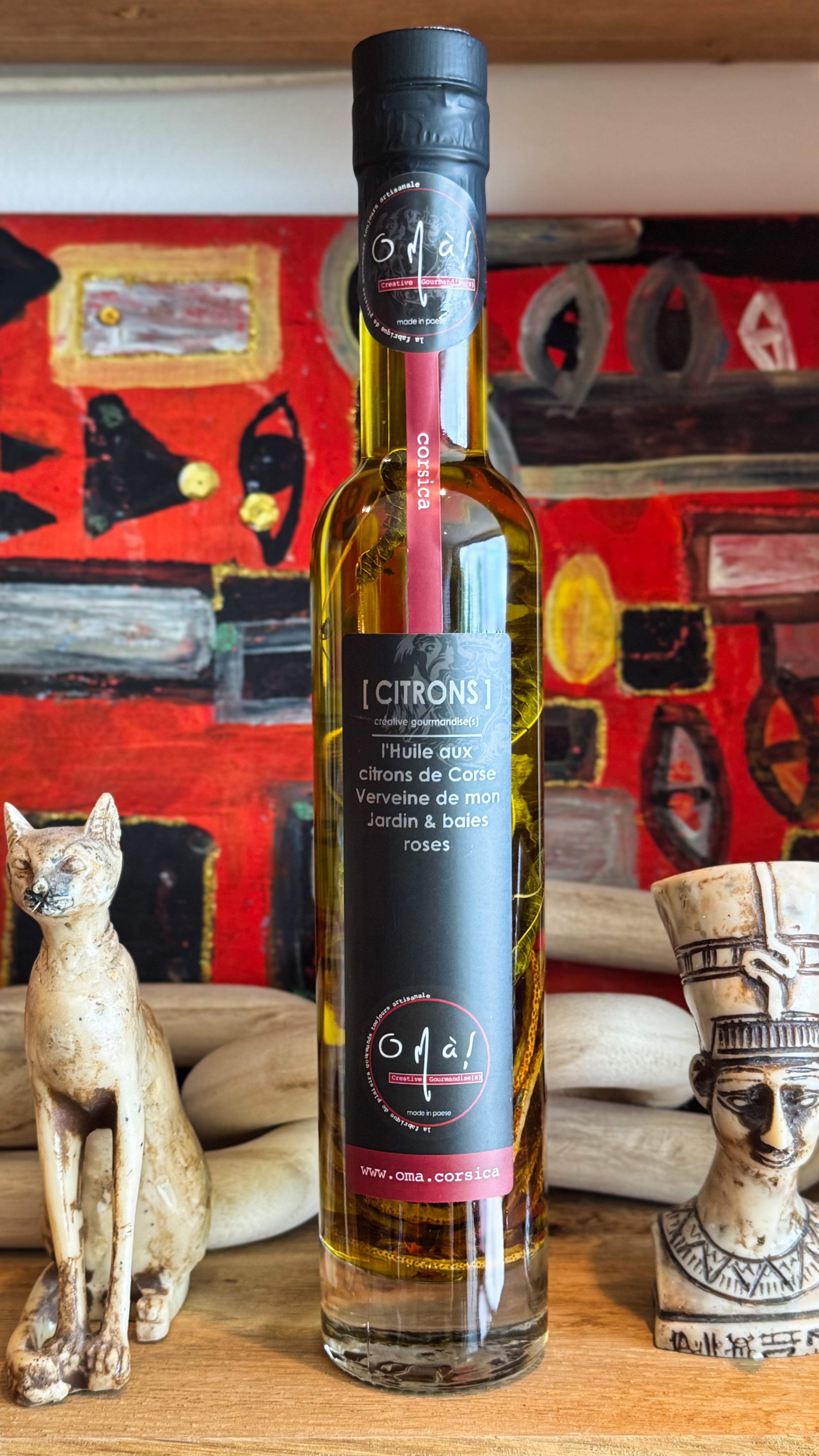 HUILE AUX CITRONS CORSES VERVEINE & BAIES ROSES