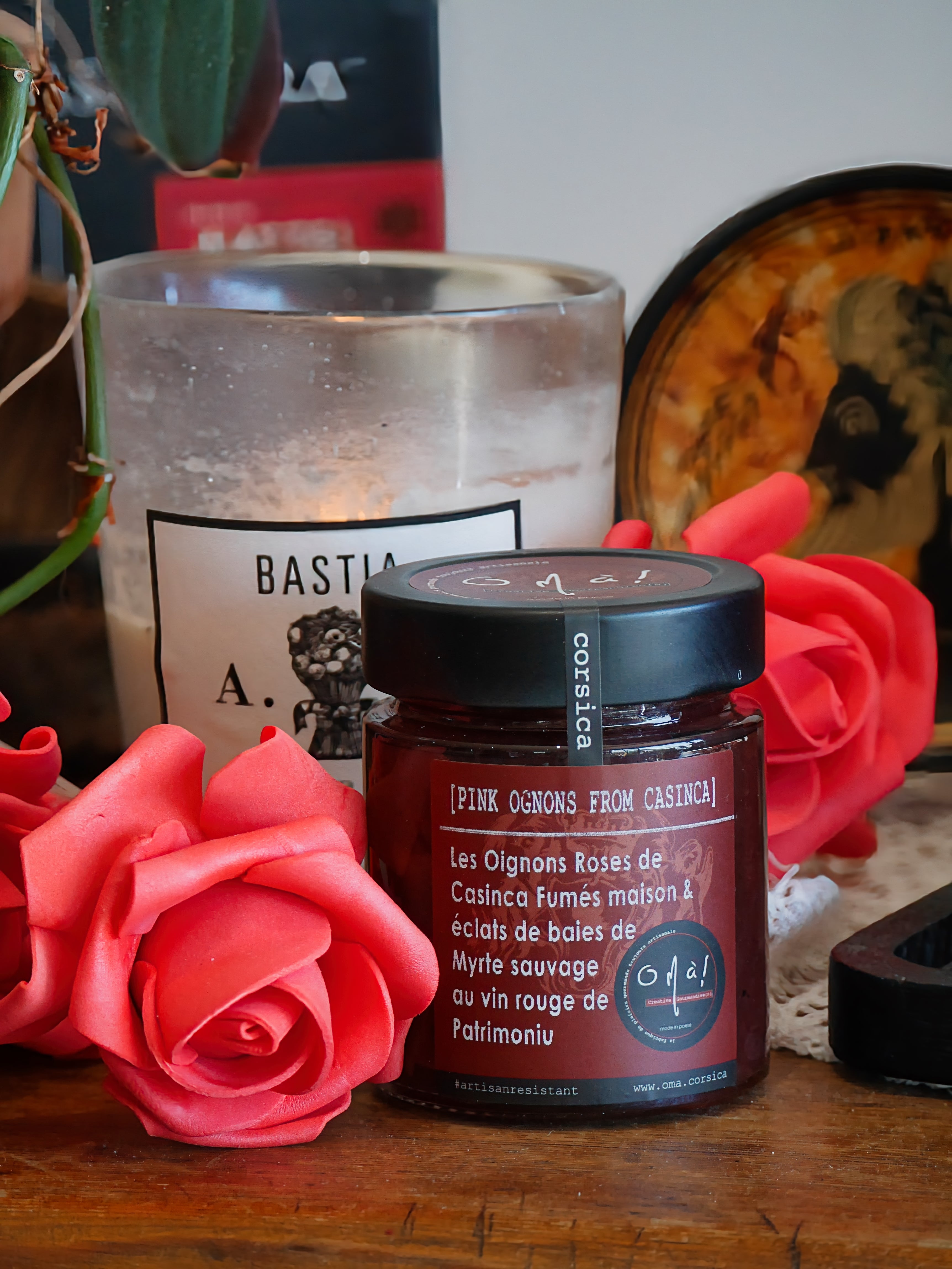 OIGNONS ROUGE FUMES MAISON & ECLATS DE MYRTE