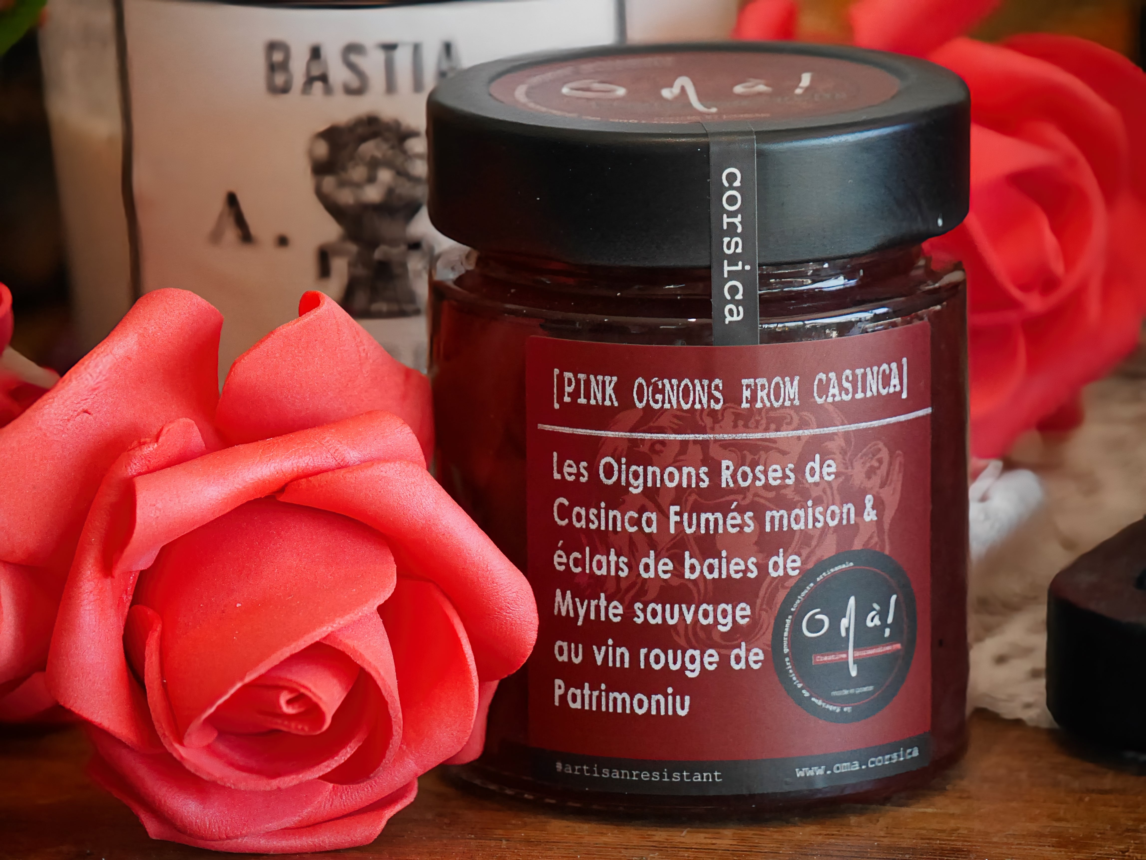 OIGNONS ROUGE FUMES MAISON & ECLATS DE MYRTE