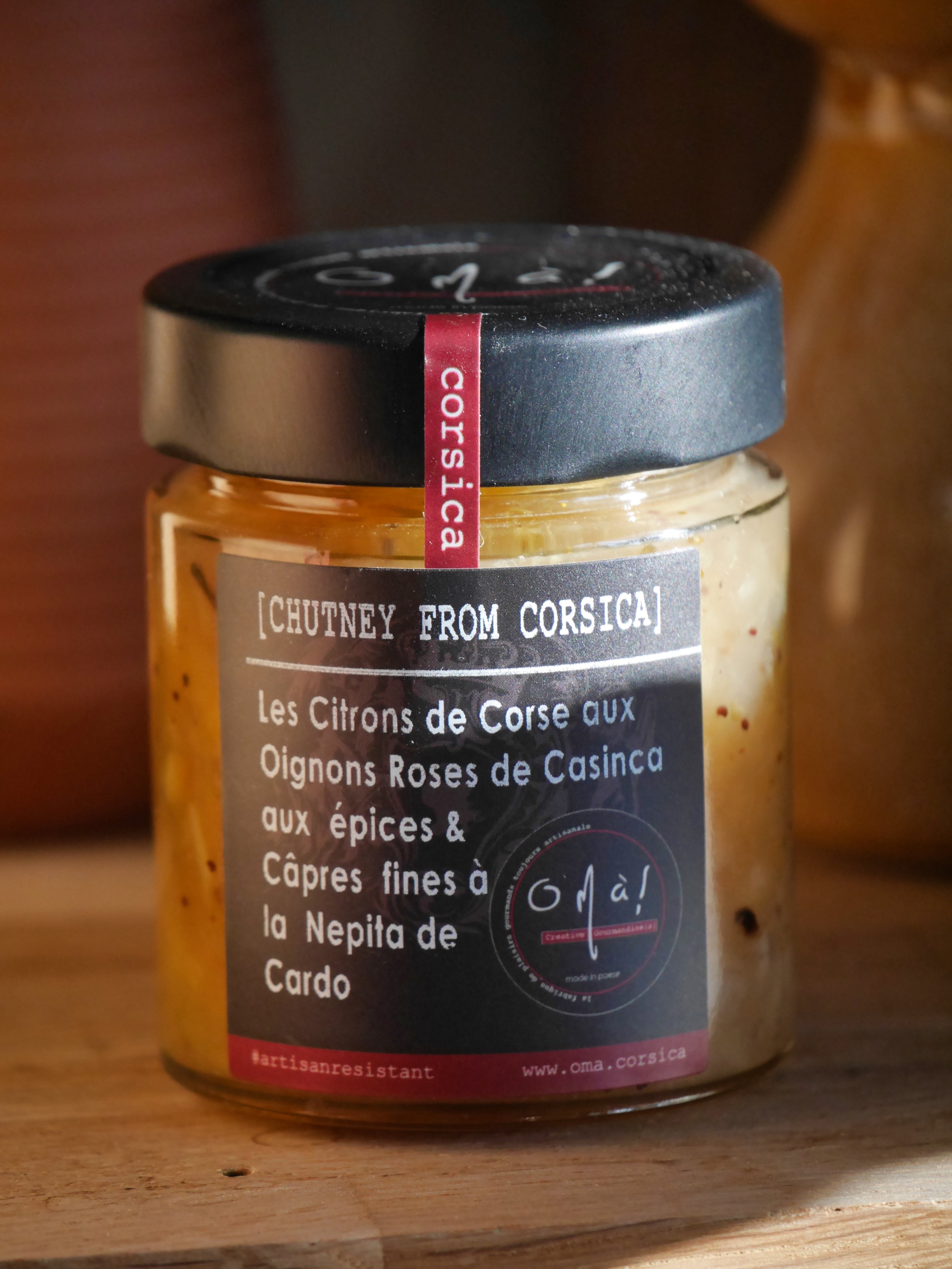 CHUTNEY CITRONS CORSES & OIGNON DE SISCU