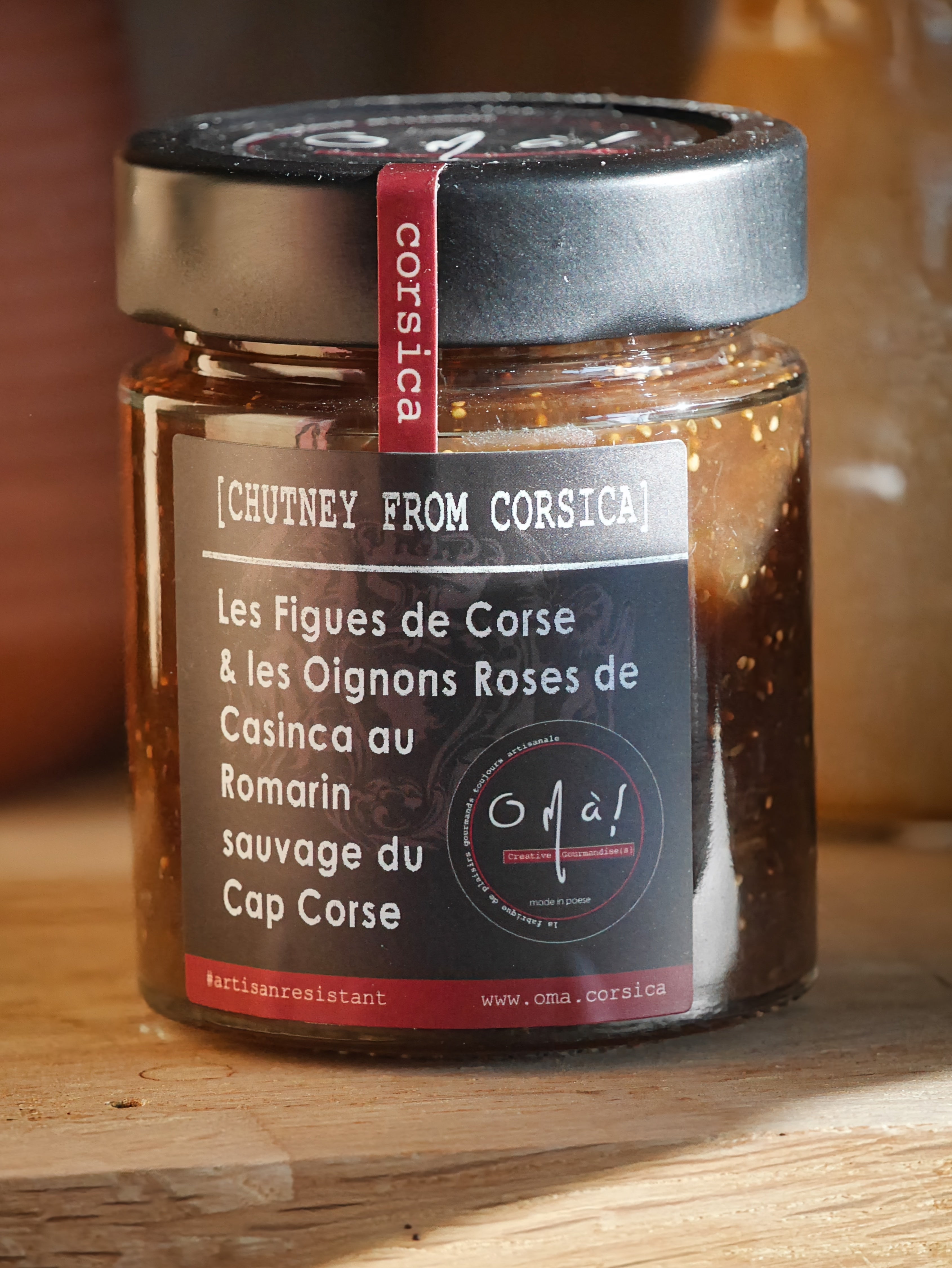 CHUTNEY FIGUES NOIRES & OIGNON ROSES AUX ÉPICES DOUCES