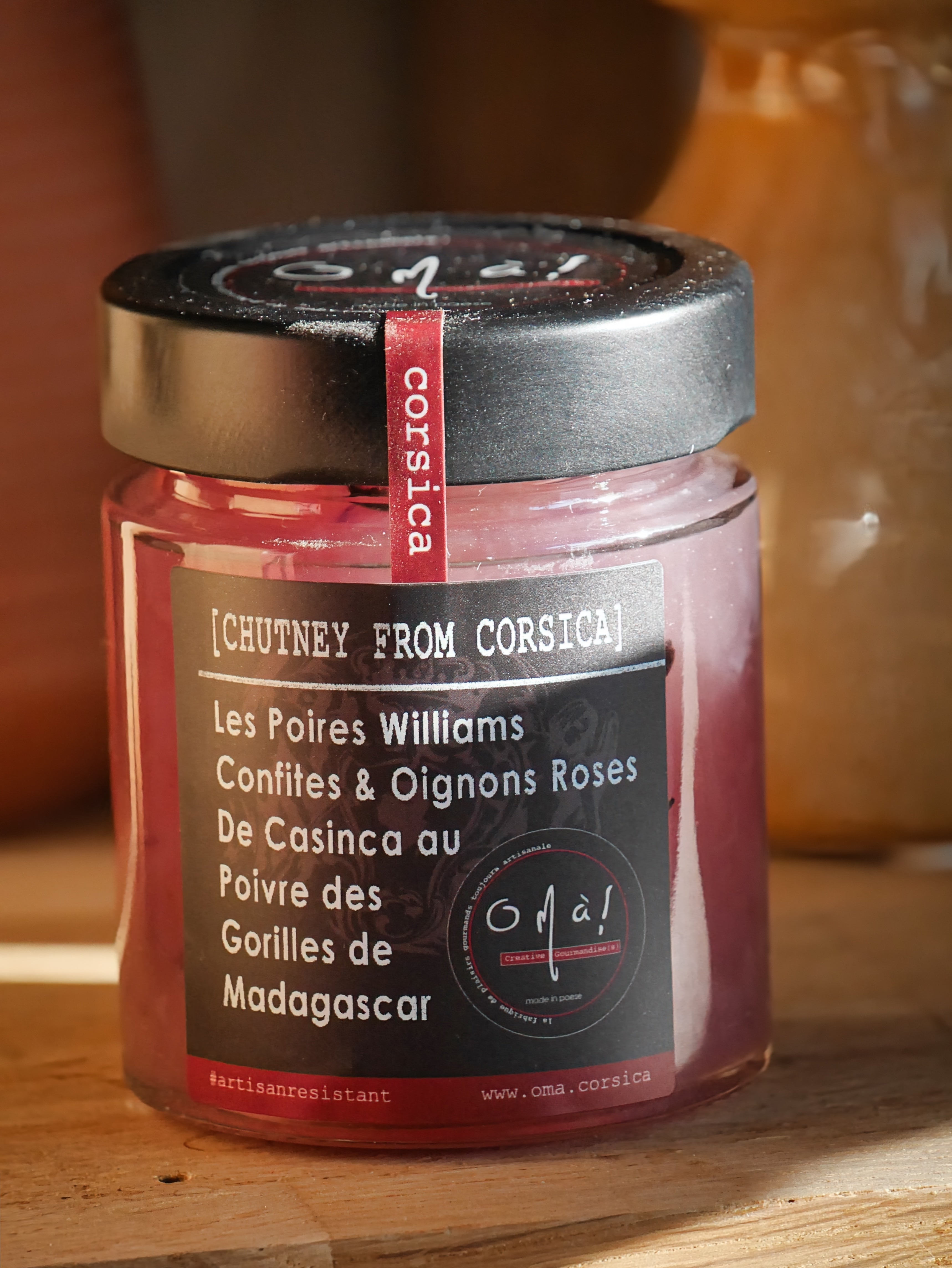 CHUTNEY POIRE & OIGNON DE SISCU AU POIVRE VERT