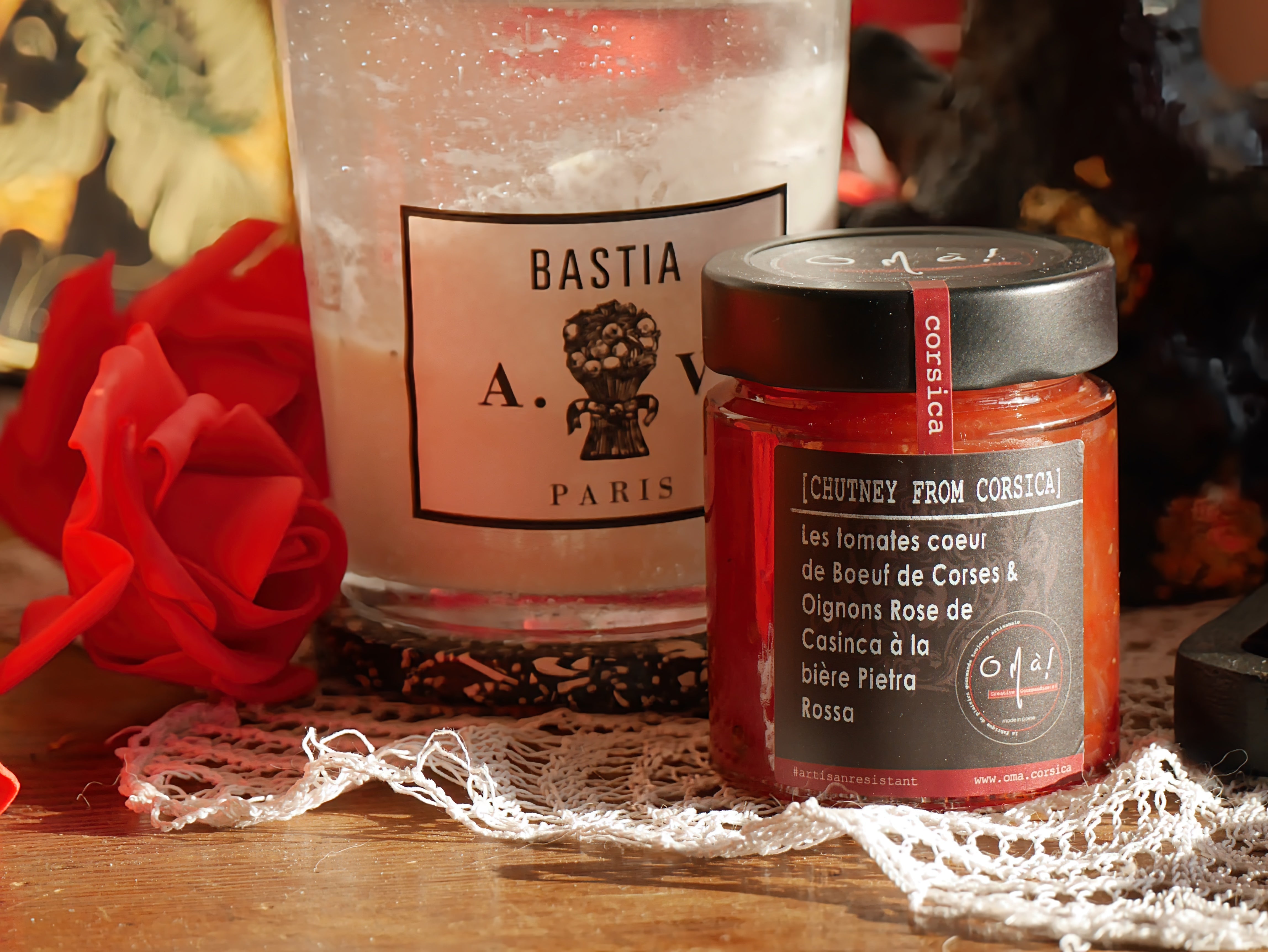 CHUTNEY OIGNON DE SISCU TOMATES POIVRE & PIETRA ROSSA