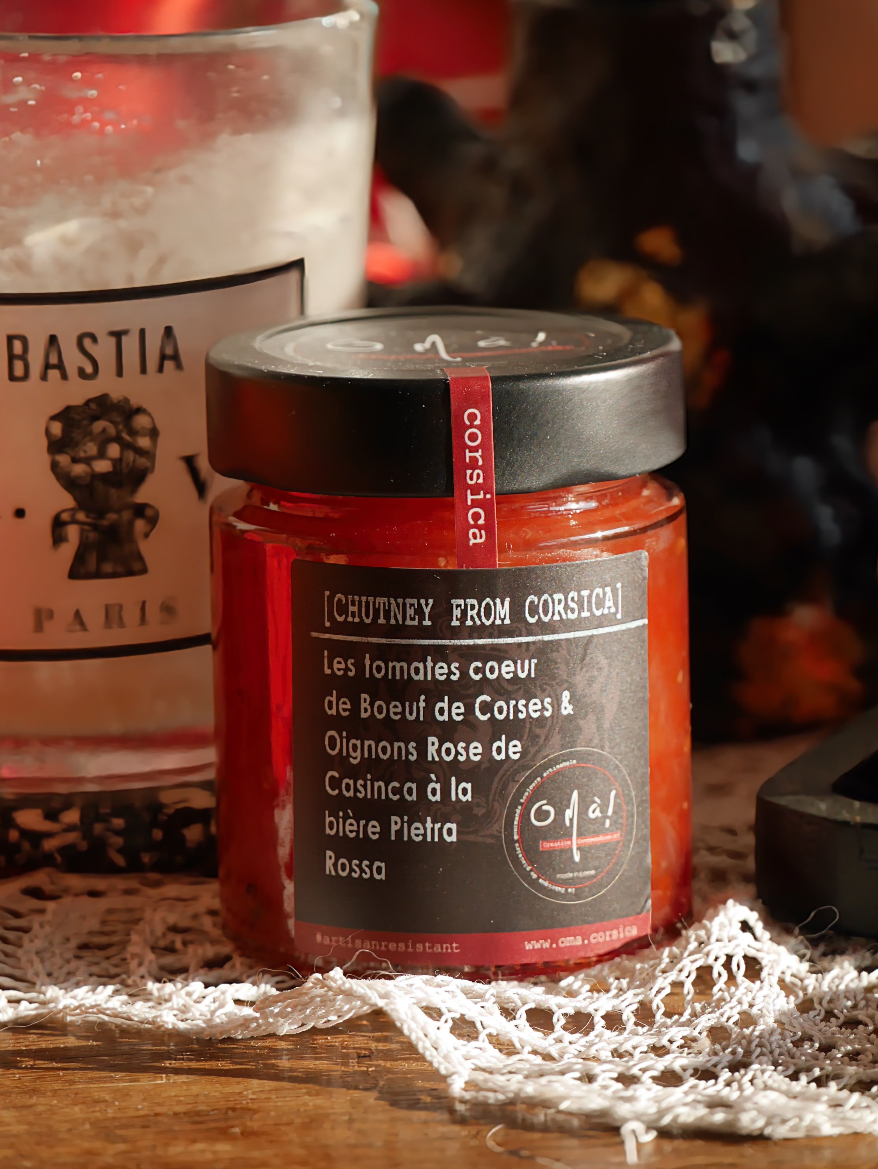 CHUTNEY OIGNON DE SISCU TOMATES POIVRE & PIETRA ROSSA